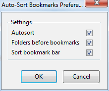 Auto Sort Bookmarks 4