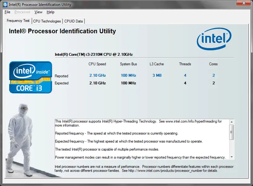 Intel Processor Identification Utility 1