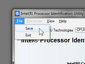 Intel Processor Identification Utility 6