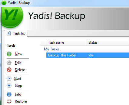 Yadis Backup 6