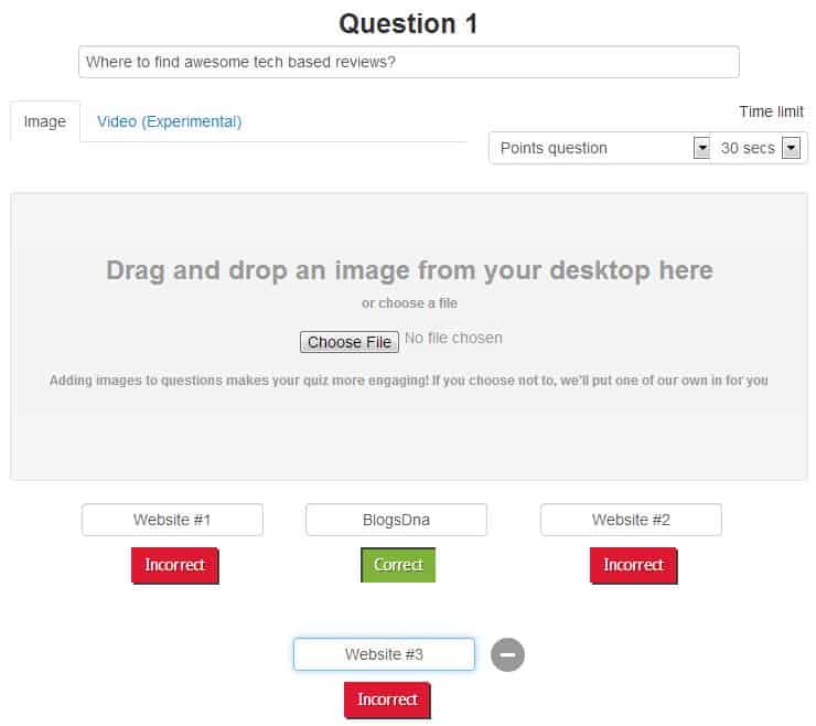 Kahoot! - New question