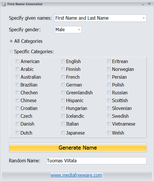 Free Name Generator 1