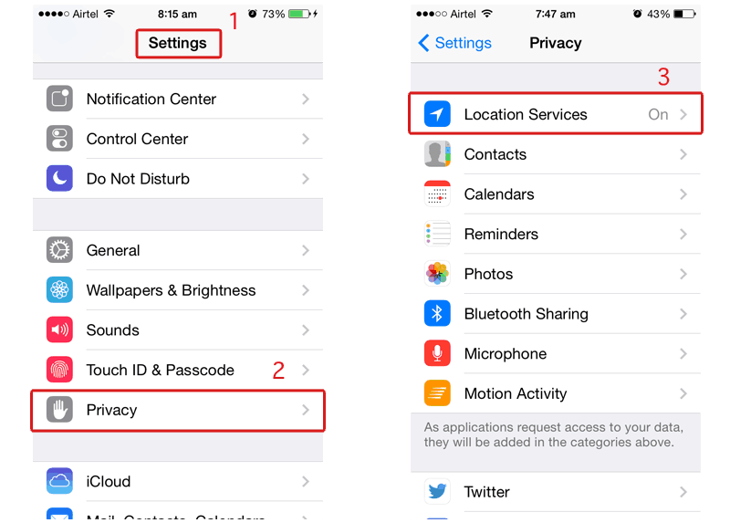 iPhone Location Services