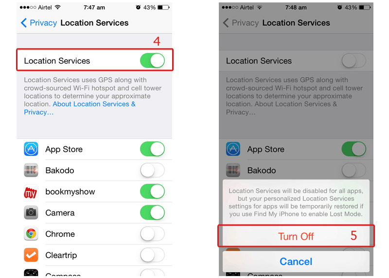 iPhone Location Services