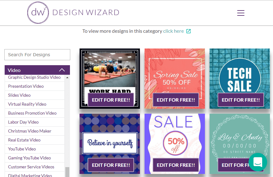 DesignWizard FREE and Premium Design Templates