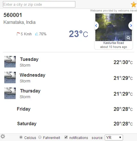 weather (extension)