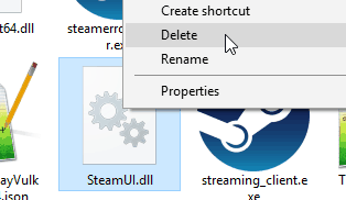 Delete Steamui.dll File