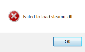 Fail to load steamui.dll error fix it