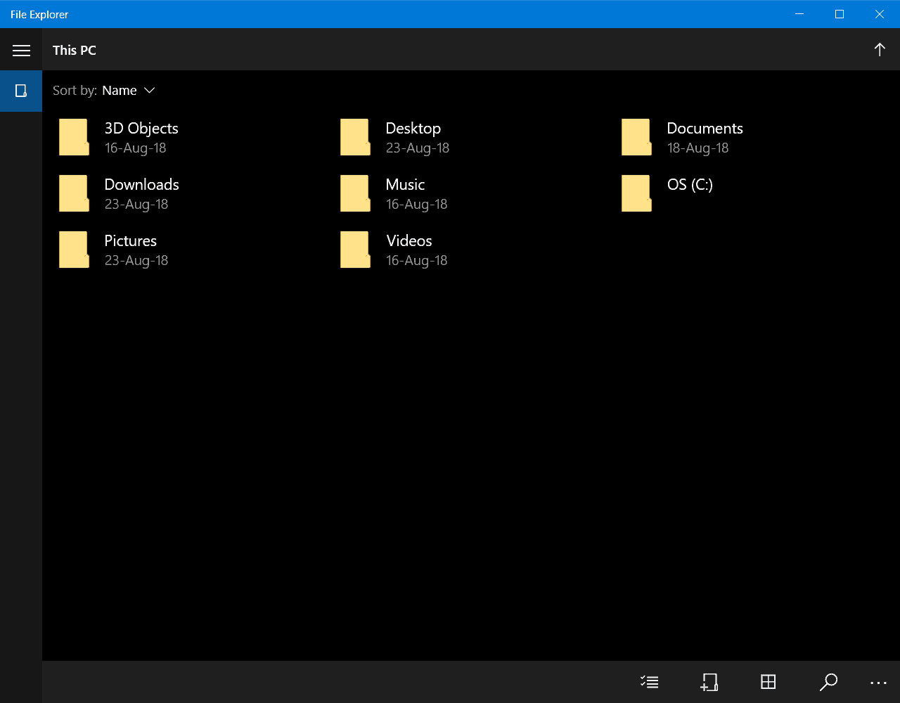 UWP File Explorer - Windows 10