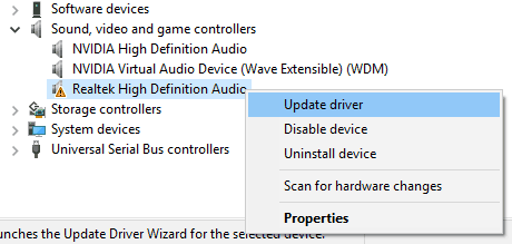 Realtek High Definition Audio Driver Update