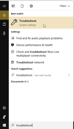 Windows 10 Troubleshoot