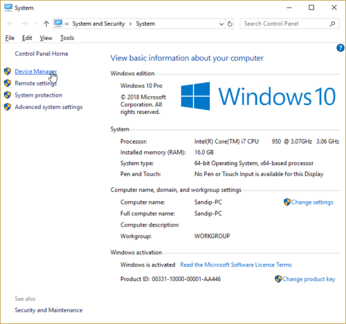 Windows 10 System