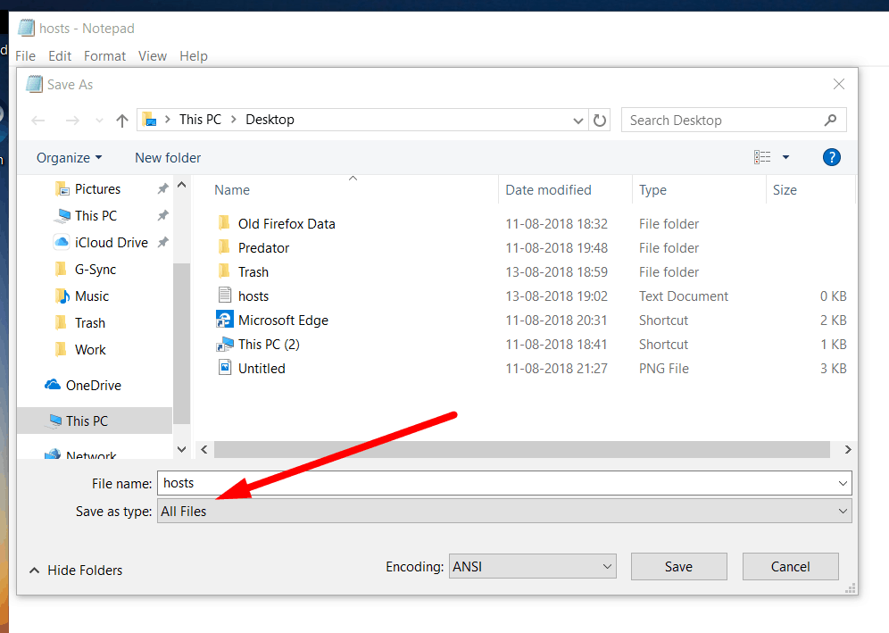 Windows Hosts file