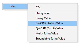 New DWORD 32-bit
