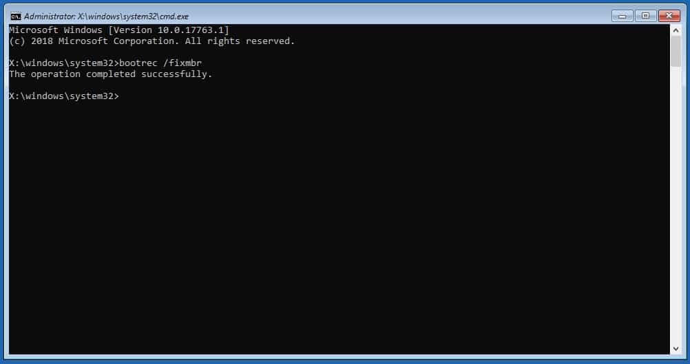 Windows 10 Fix MBR