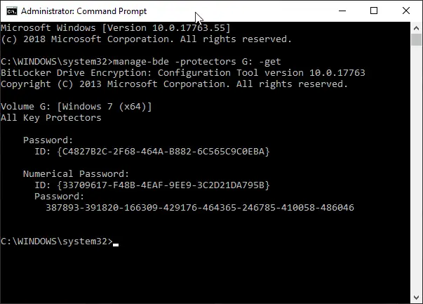 manage-bde - Command Prompt