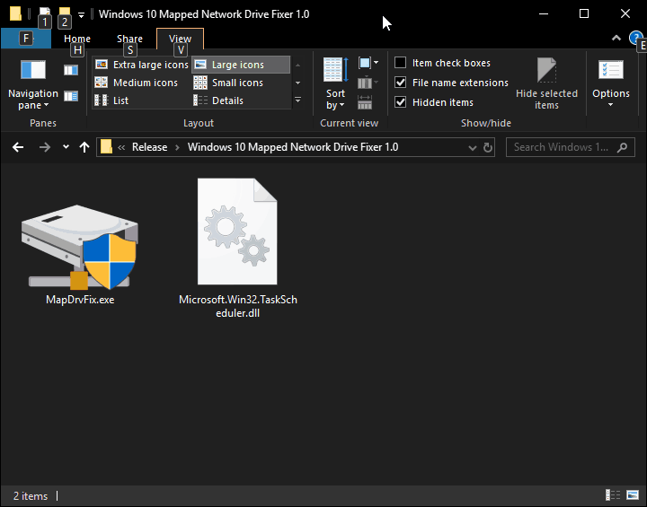Windows 10 Mapped Network Drive Fixer 1.0 Files