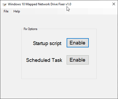Windows 10 Mapped Network Drive Fixer 1.0 full