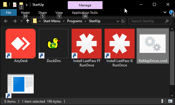 Windows StartUp Folder