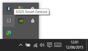 Asus Smart Gestures Taskbar