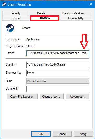 Change internet protocol