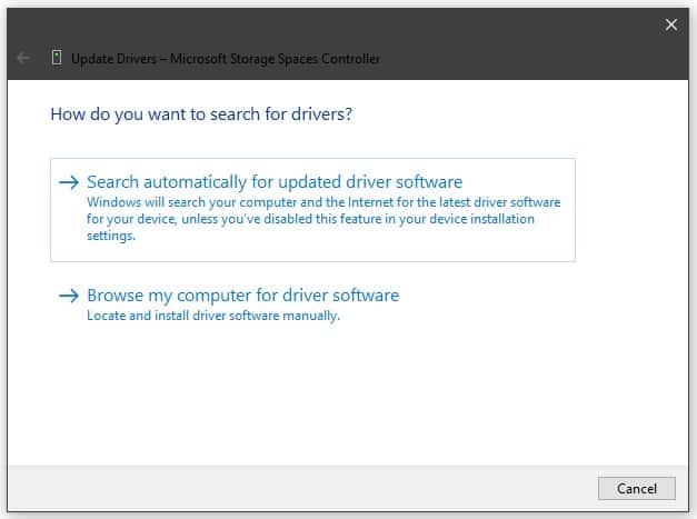 Search for Drivers Automatically