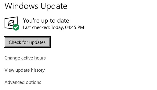 Update your Windows