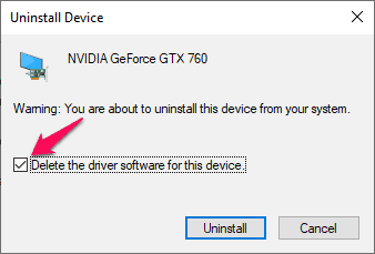 Delete Driver software