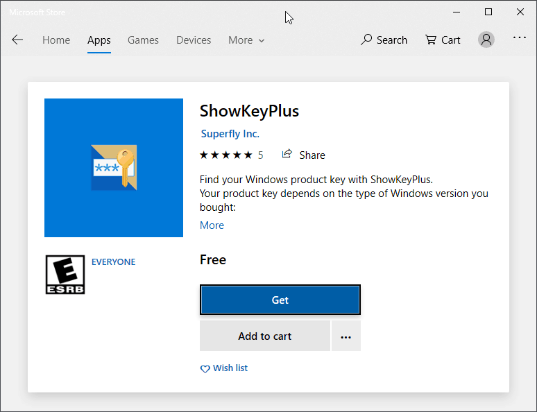 ShowKeyPlus Microsoft Store