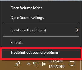 Troubleshoot sound problems