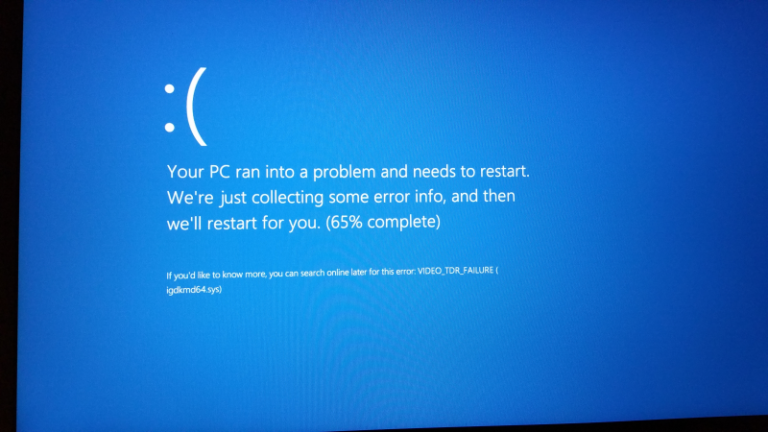 VIDEO_TDR_FAILUR - Windows 10 BSOD