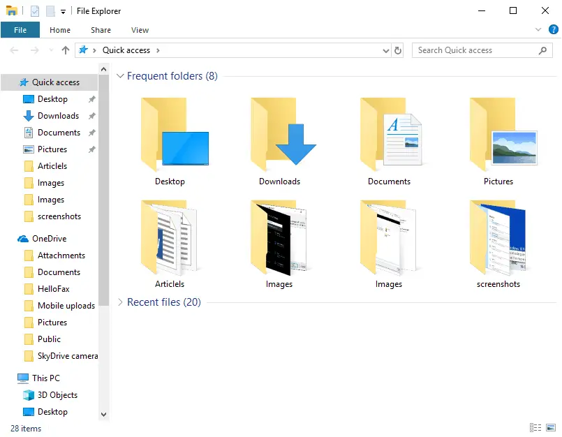 Windows 10 User Folder