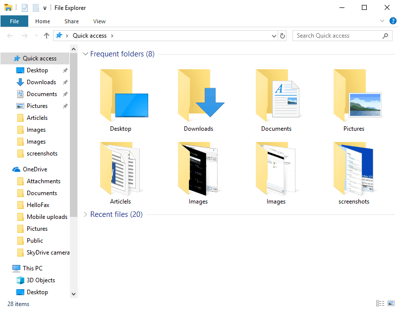 windows 10 create folder on desktop