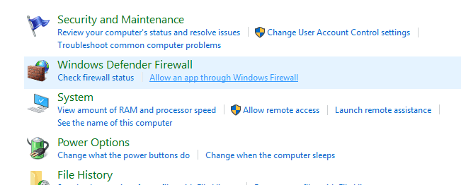 Windows Defender Firewall Windows 10