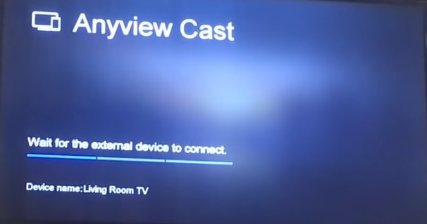 Anyview cast turning on