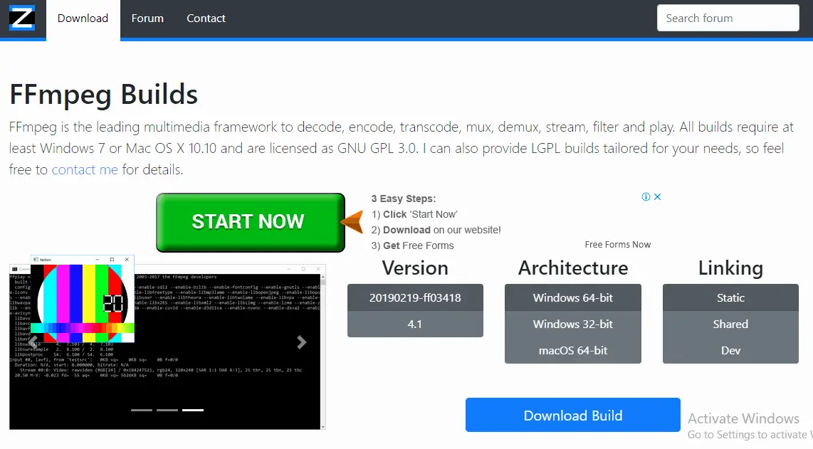 FFmpeg Download Page