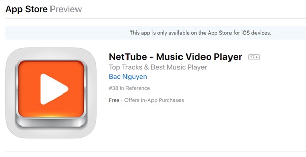 Nettube iOS App Store