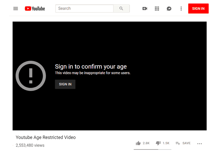 Watch Youtube Age Restricted Video