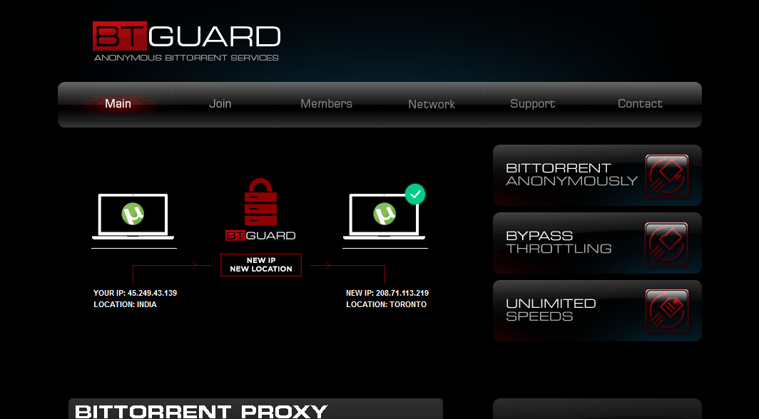 BTGuard - Anonymous BitTorrent Services