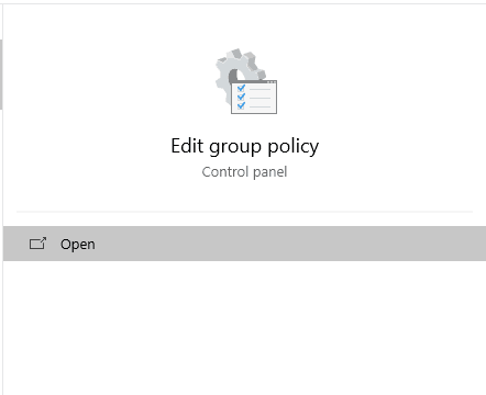 Edit Group Policy