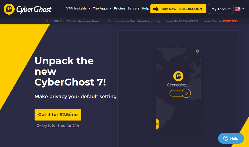 Get CyberGhost VPN