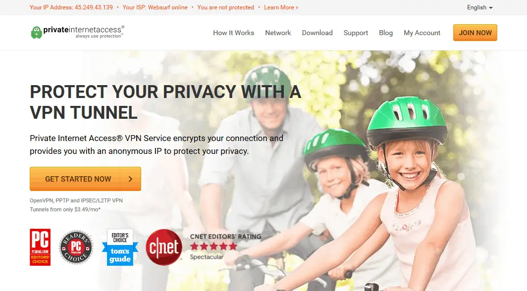 Private Internet Access Anonymous VPN Service Provider