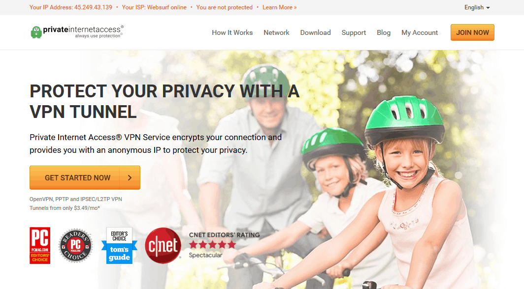 Private Internet Access Anonymous VPN Service Provider