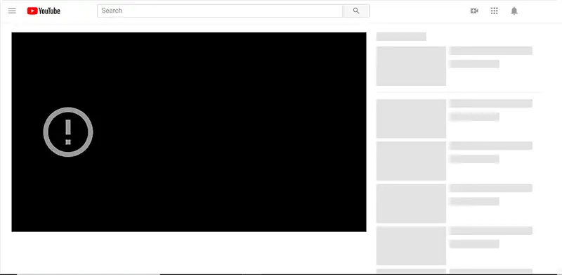 Youtube Video Loading But doesn't Play