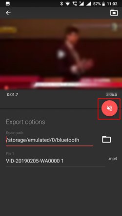 click on mute button