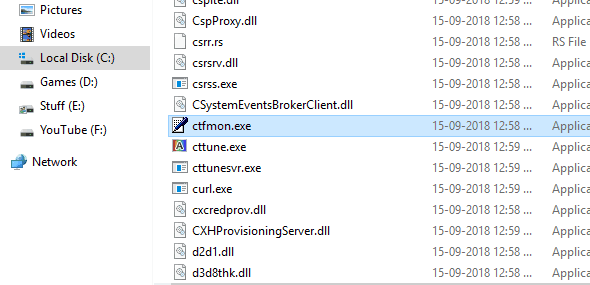 CTF Loader - ctfmon.exe