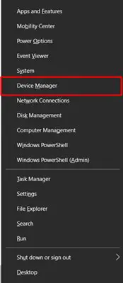 go to device manager