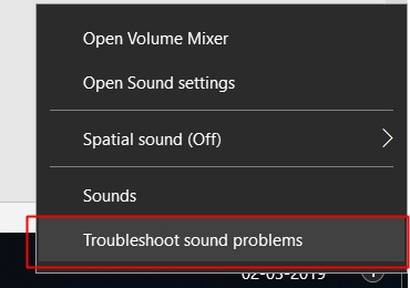Troubleshoot Sound Problem