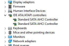 sata ahci devices