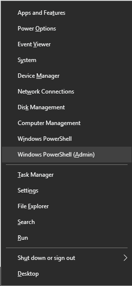 windows powershell admin